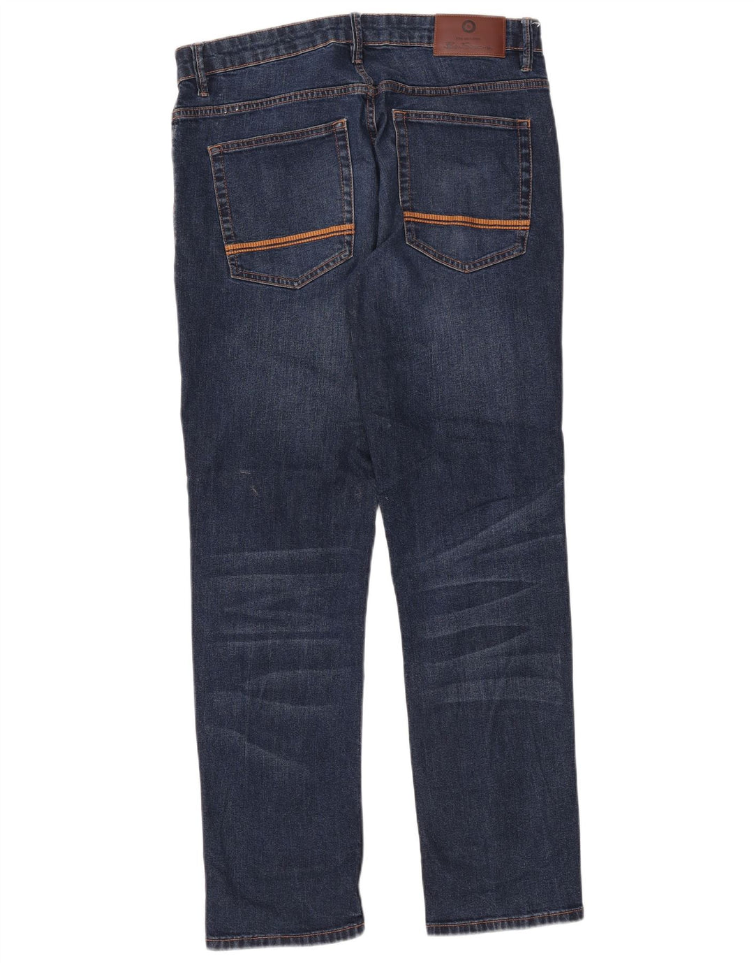Jeans dritti da uomo Ben Sherman W36 L31 cotone blu navy