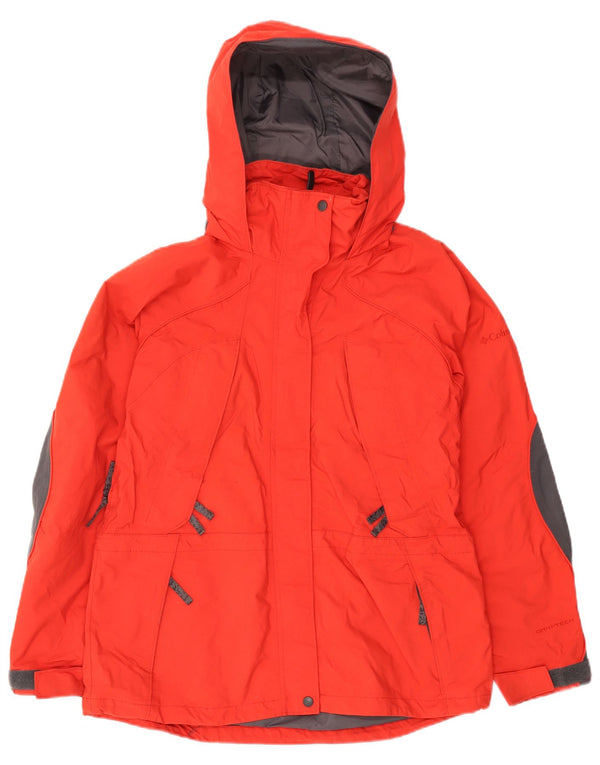 Giacca a vento Columbia Interchange da donna UK 16 Large Rosso Colorblock