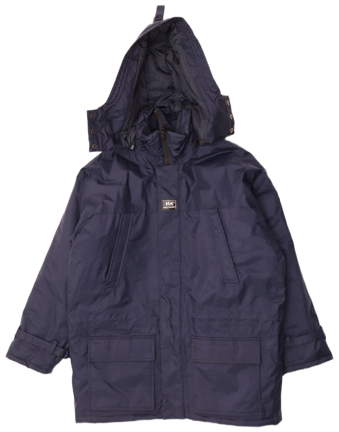 Cappotto imbottito oversize con cappuccio da uomo Helly Hansen UK 36 piccolo blu navy