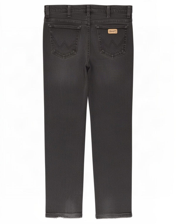 Jeans dritti elasticizzati Texas da uomo Wrangler W38 L30 cotone nero