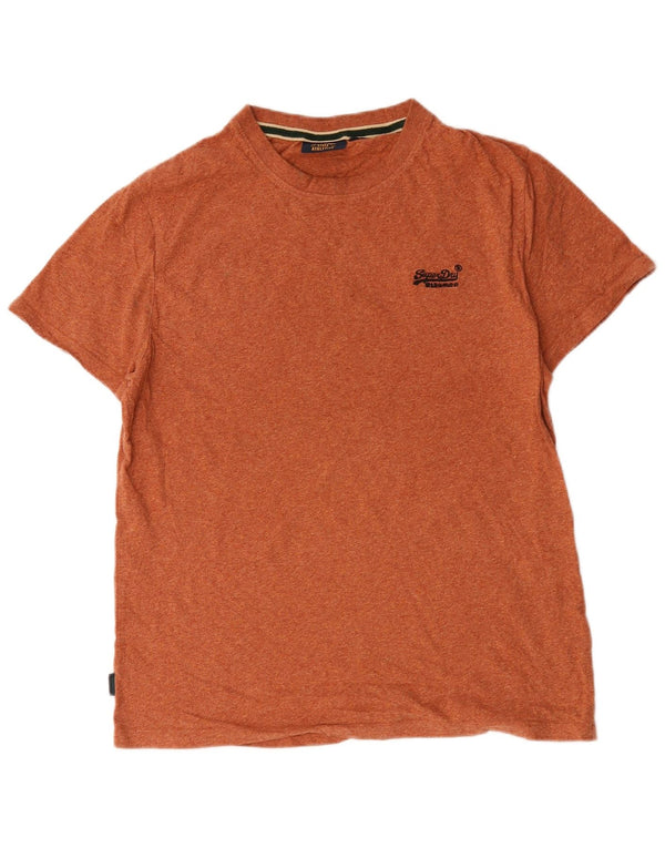T-shirt da uomo Superdry Top XL in cotone arancione