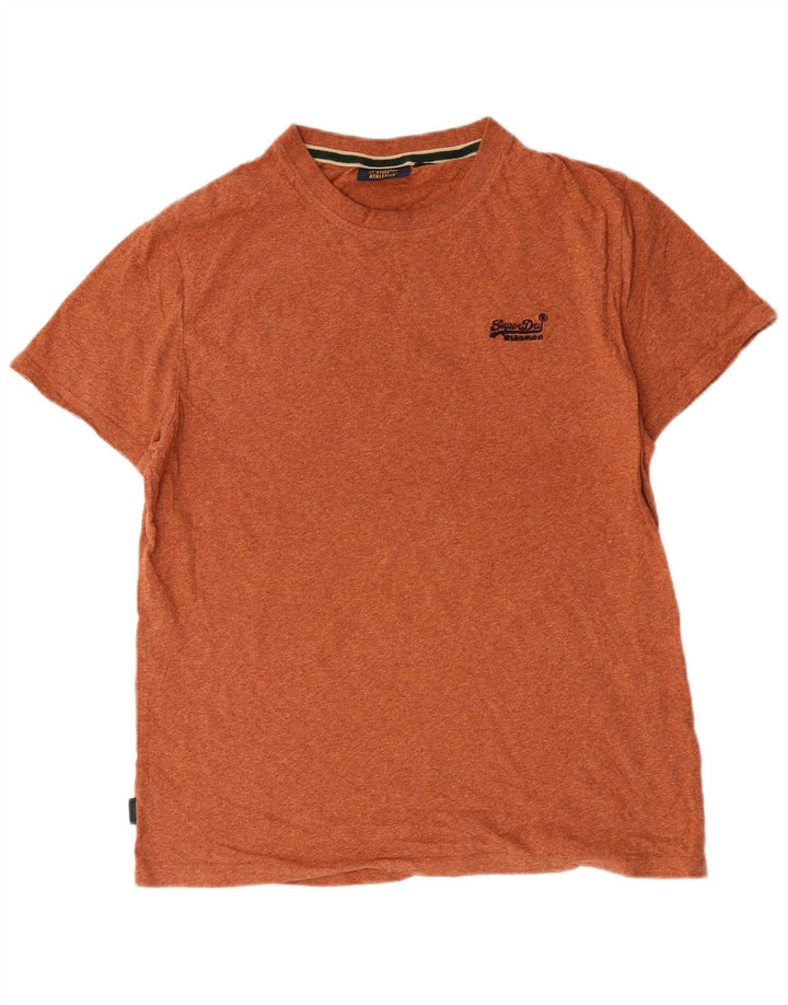 T-shirt da uomo Superdry Top XL in cotone arancione