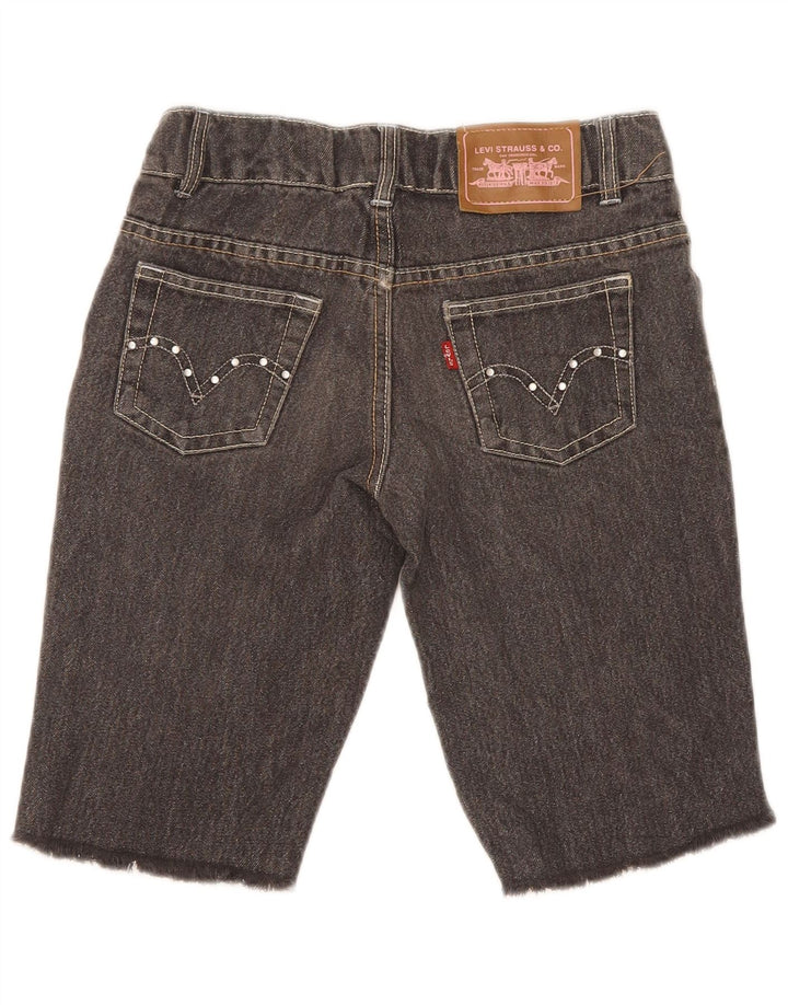 Pantaloncini di jeans per ragazze Levi's 9-10 anni W24 Cotone grigio