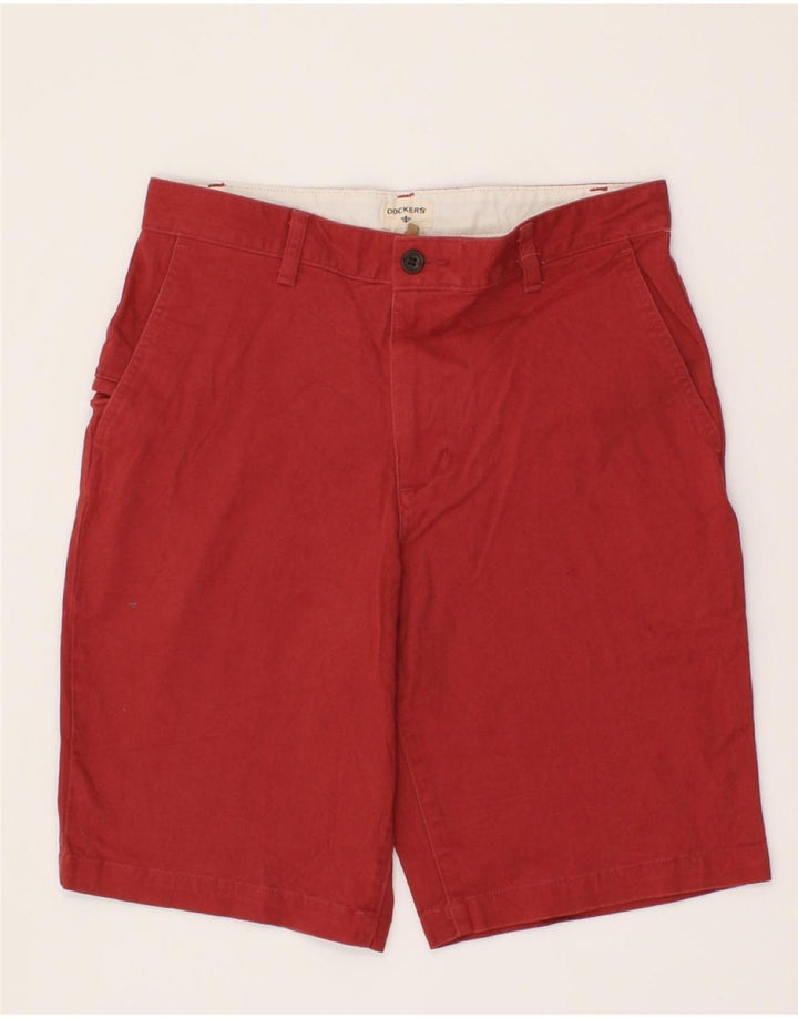 DOCKERS Mens Cargo Shorts W30 Medium Red Cotton Vintage Dockers and Second-Hand Dockers from Messina Hembry 
