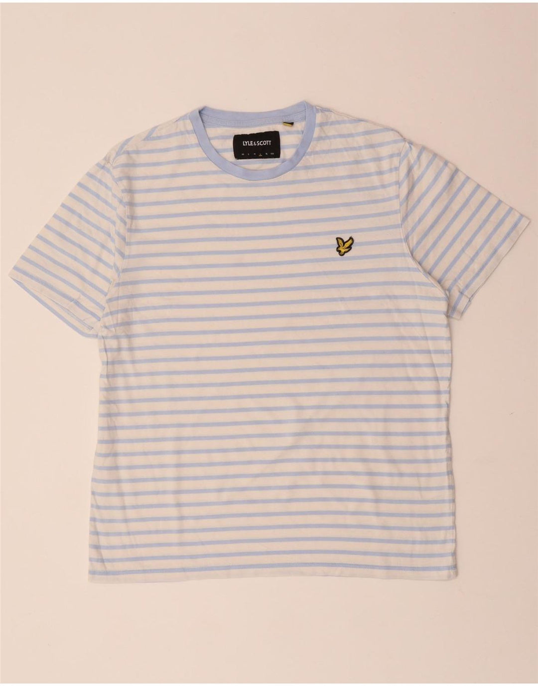 LYLE & SCOTT T-shirt da donna Top grande in cotone a righe bianche