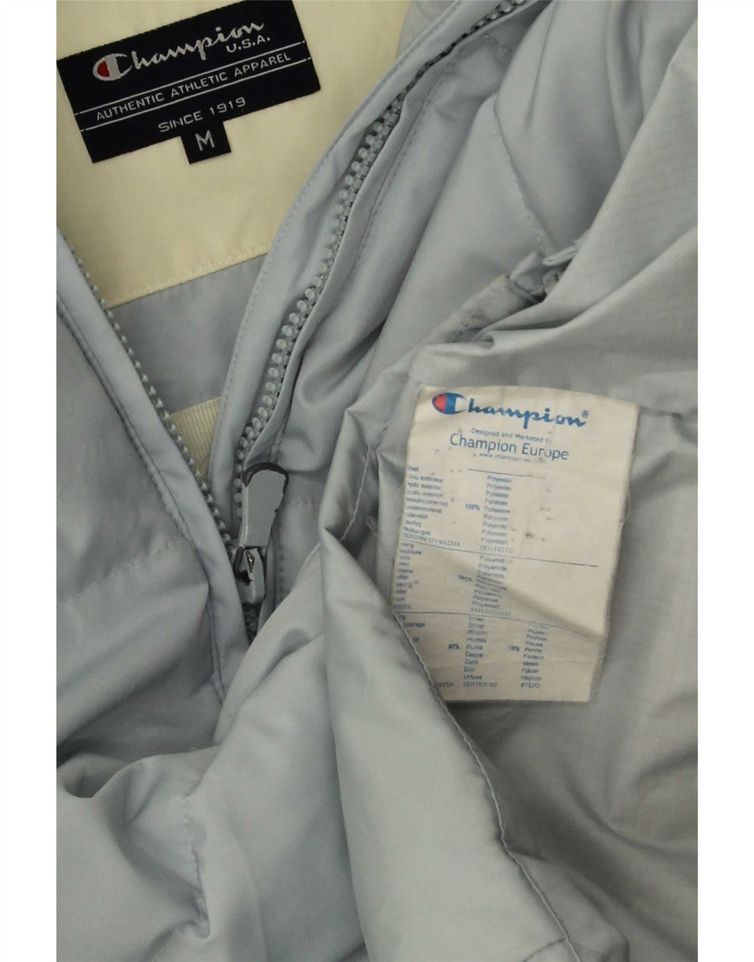 Giacca imbottita con cappuccio da donna Champion UK 12 Poliestere blu medio