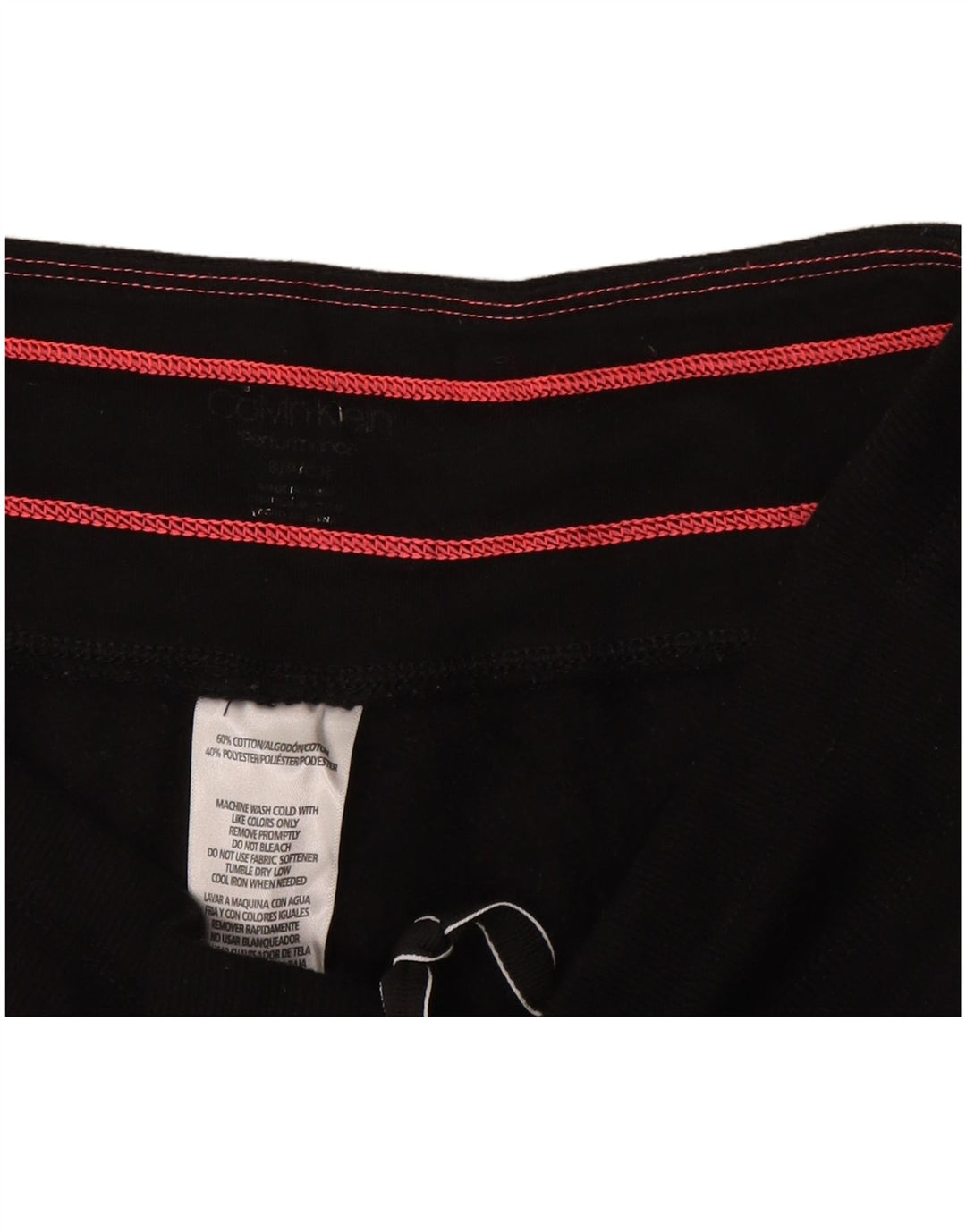 CALVIN KLEIN Pantaloni da tuta con grafica da donna Joggers UK 10 Small Nero