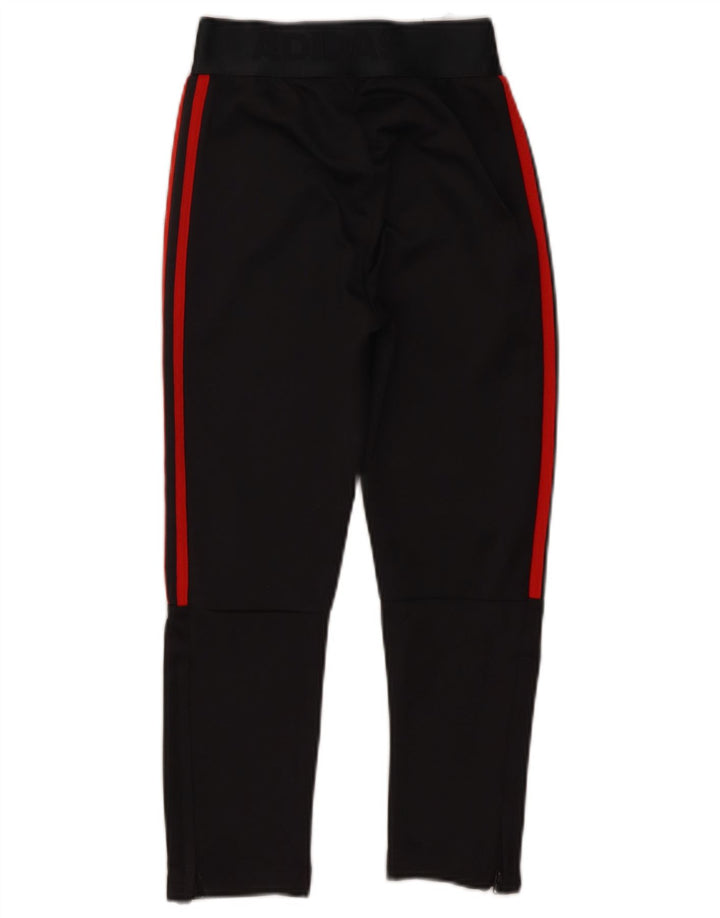 Pantaloni della tuta Adidas Climalite da ragazzo 7-8 anni in poliestere nero