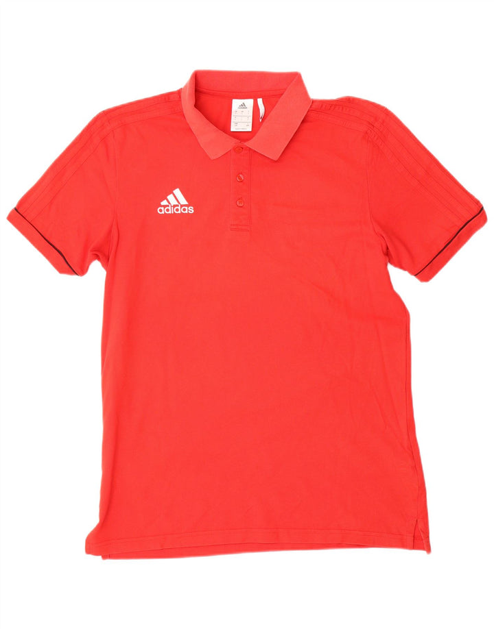 ADIDAS Mens Climalite Polo Shirt Large Red Cotton