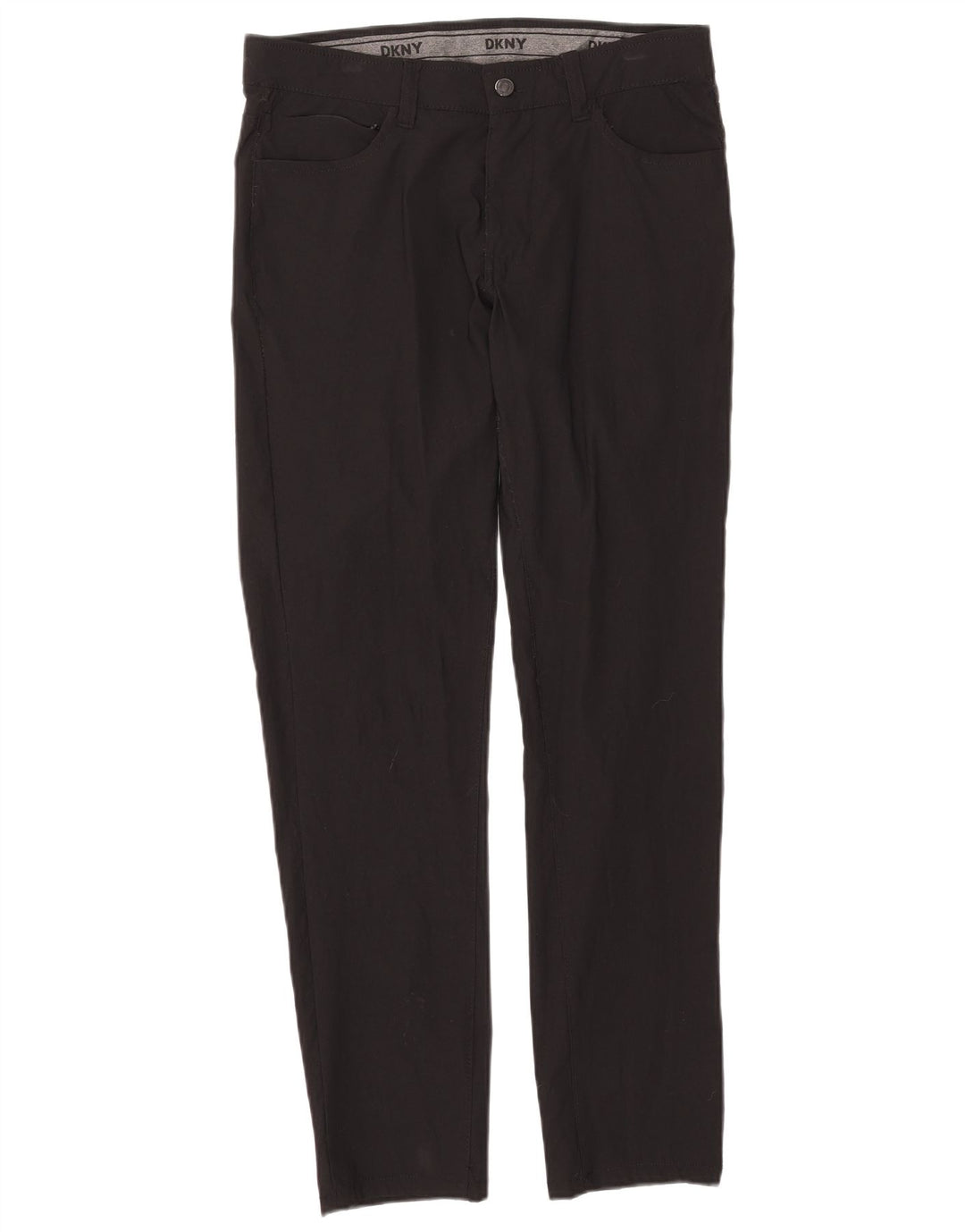 Pantaloni casual slim da uomo DKNY W32 L32 nylon nero