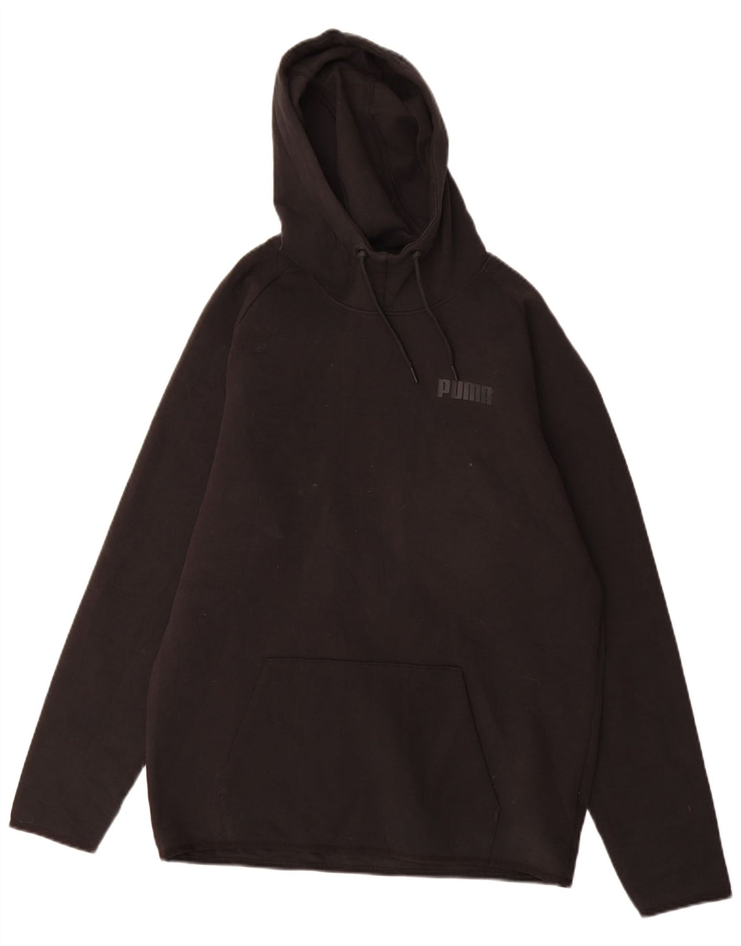 Felpa con cappuccio da uomo Puma Large in cotone nero