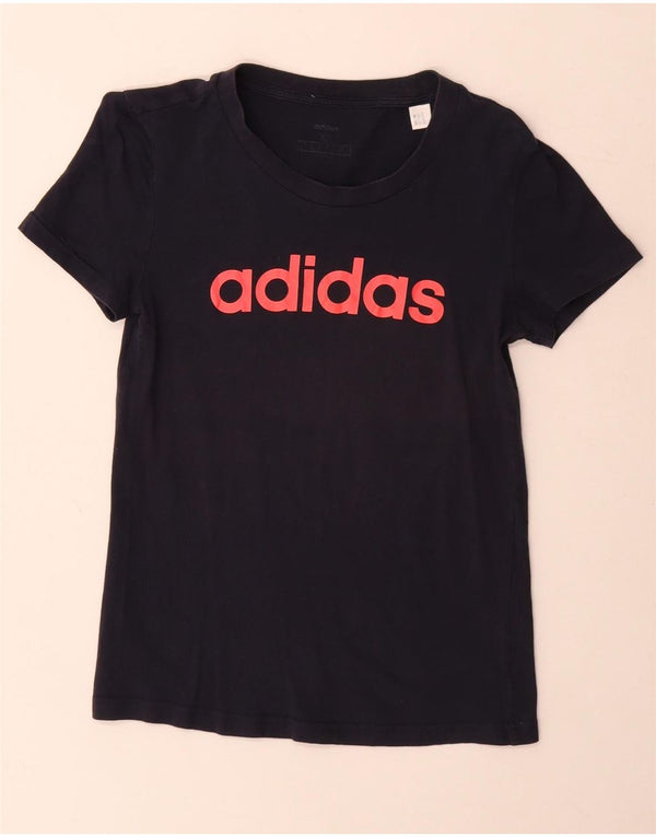 Maglietta grafica da donna Adidas Top UK 6 XS Blu navy