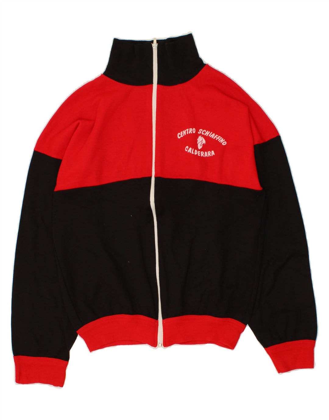Giacca da tuta da uomo VINTAGE color block rosso medio