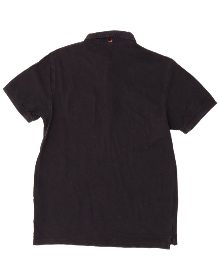 Polo da uomo Sun68 in cotone nero medio