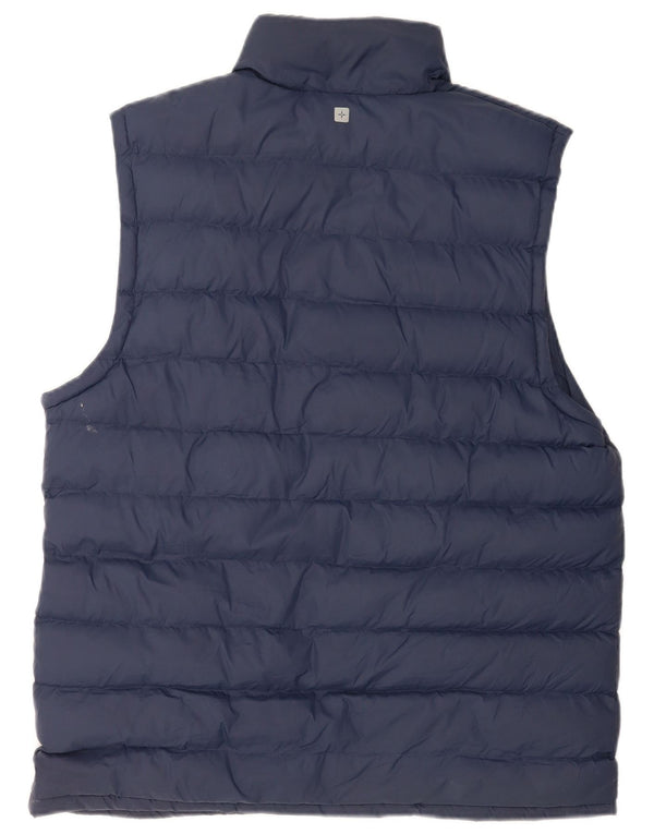 Gilet imbottito da uomo Mountain Warehouse UK 38 medio in nylon blu navy