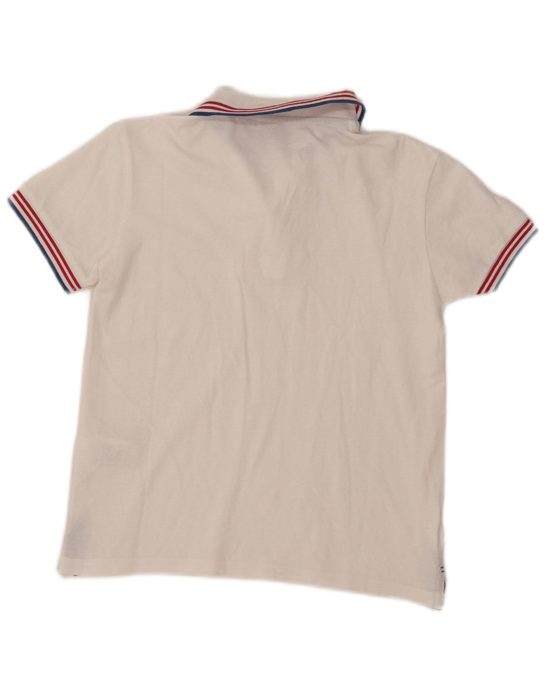 Polo North Sails Bambino 9-10 Anni Cotone Rigato Bianco