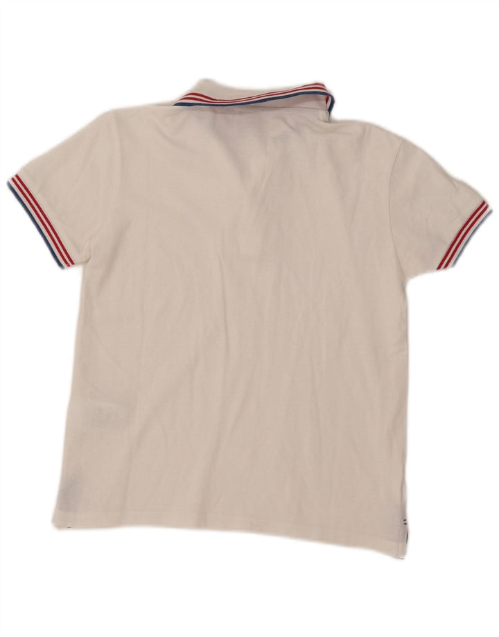 Polo North Sails Bambino 9-10 Anni Cotone Rigato Bianco