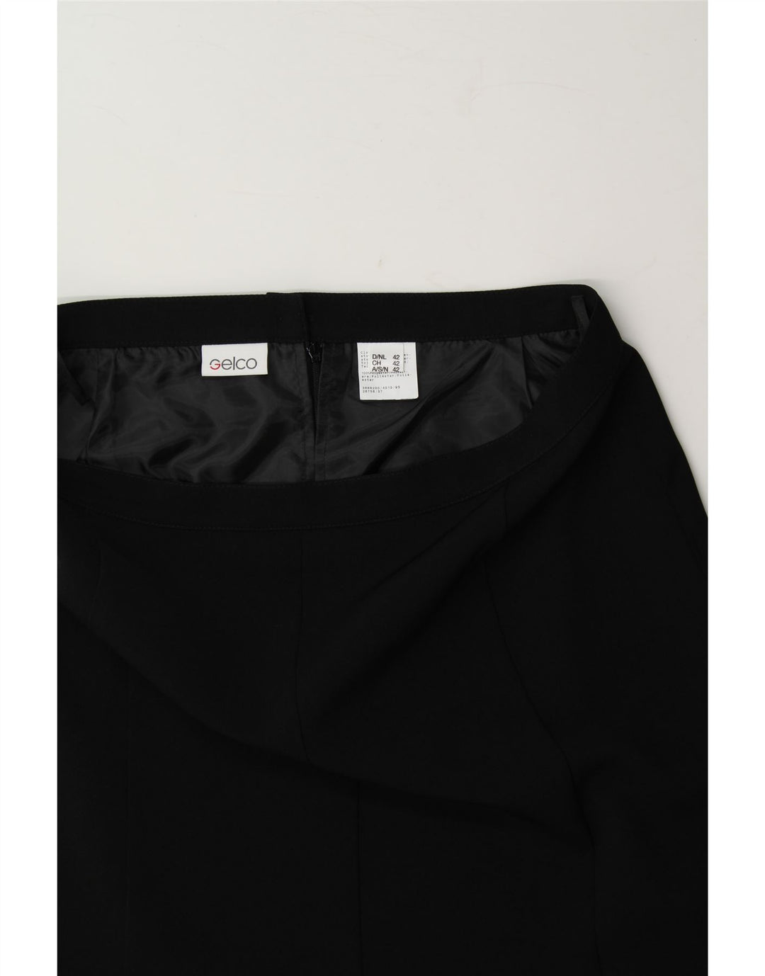 VINTAGE Womens A-Line Skirt IT 42 Medium W34 Black Polyester Vintage Vintage and Second-Hand Vintage from Messina Hembry 