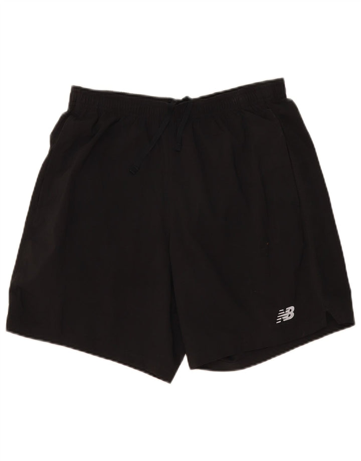 Pantaloncini sportivi da uomo New Balance medi neri