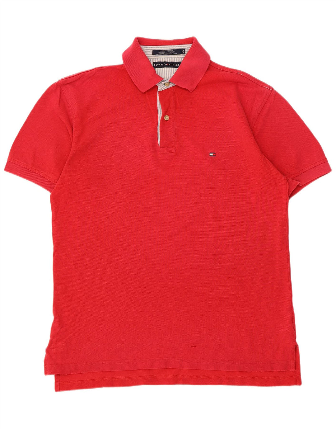 Polo da uomo Tommy Hilfiger in cotone rosso medio