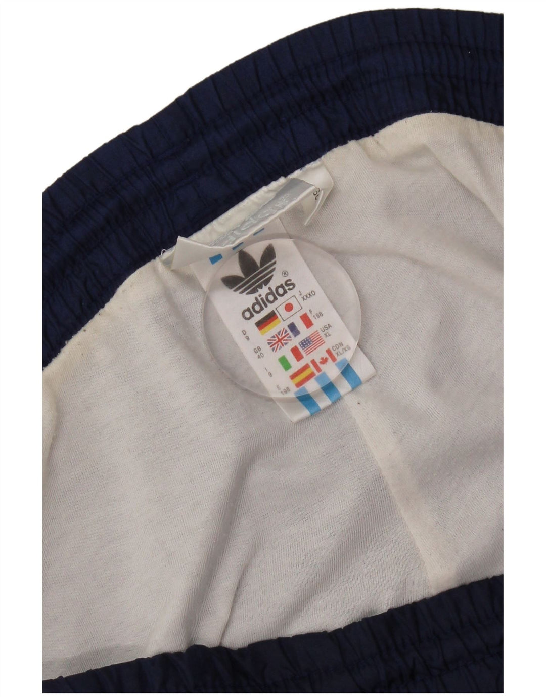Pantaloni da tuta da uomo Adidas UK 40 Medium Blu Navy Poliammide