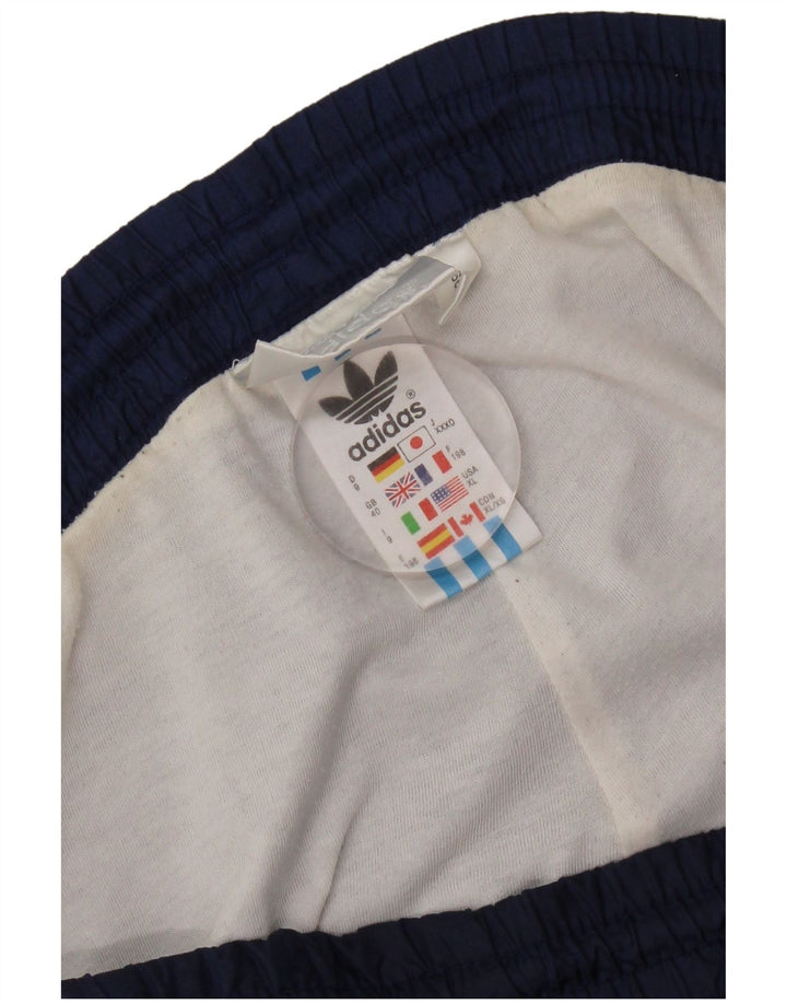 Pantaloni da tuta da uomo Adidas UK 40 Medium Blu Navy Poliammide