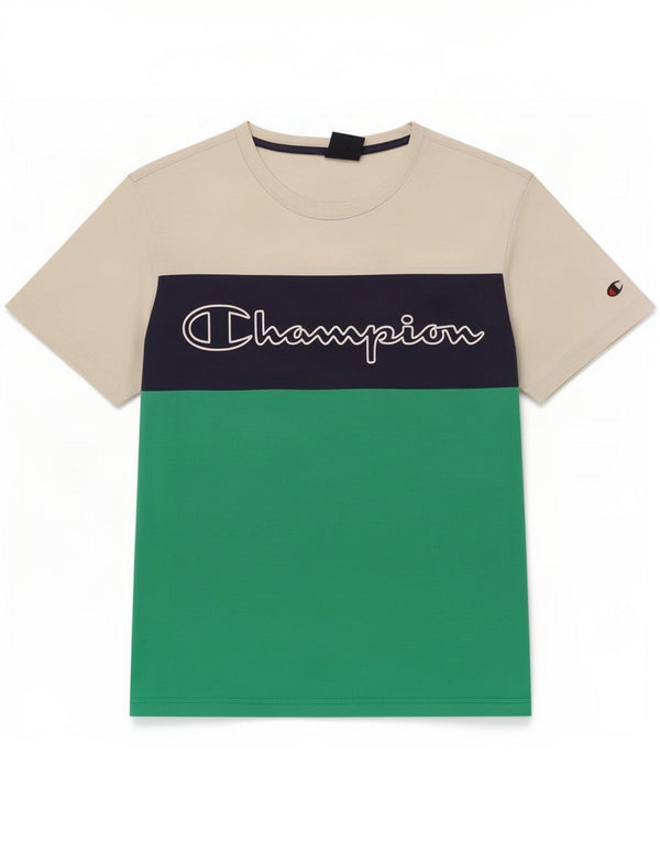 T-shirt grafica da uomo Champion Top Small Off White Colourblock