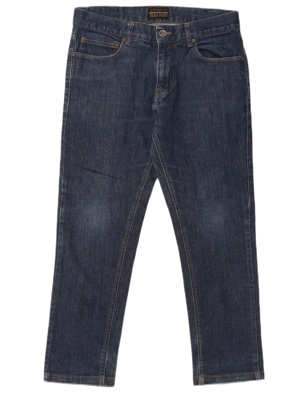 Jeans slim da uomo ZARA EU 40 medio W31 L26 cotone blu