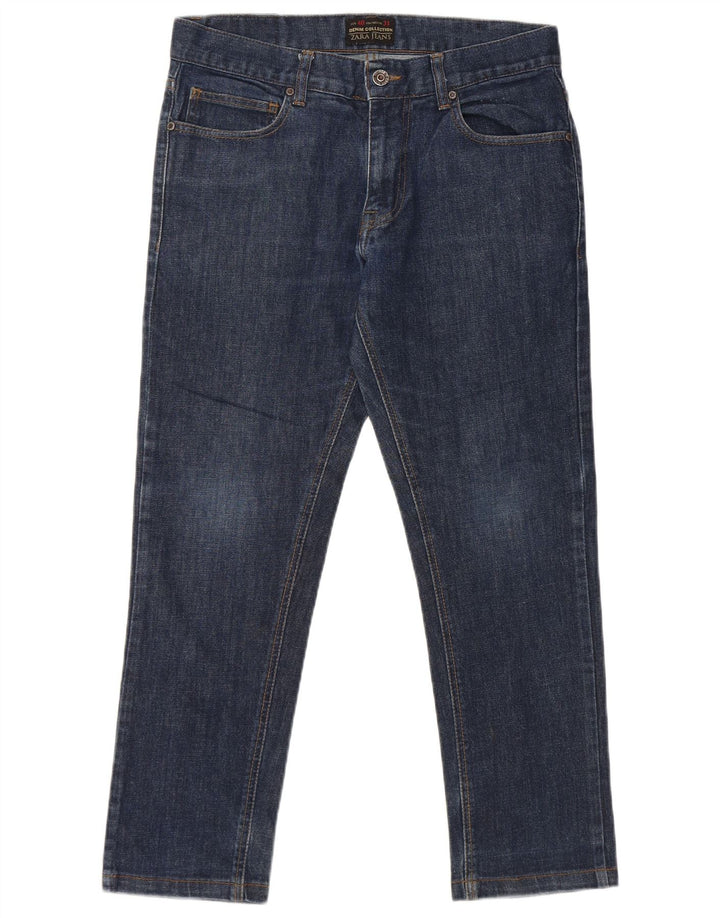 Jeans slim da uomo ZARA EU 40 medio W31 L26 cotone blu
