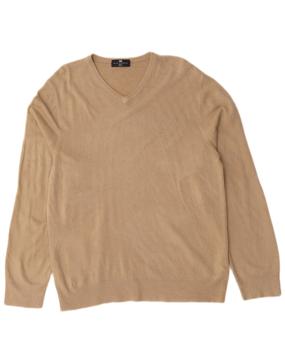 Marks & Spencer maglione da uomo blu Harbour grande acrilico beige