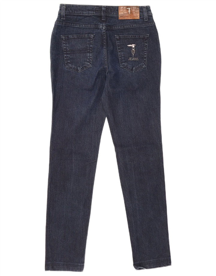 Jeans Slim Donna Trussardi W28 L28 Blu Navy Cotone