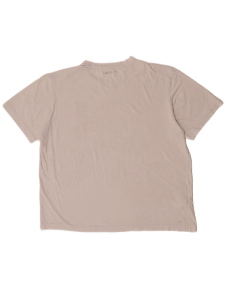 T-shirt da uomo Lacoste taglia superiore 7 2XL cotone bianco