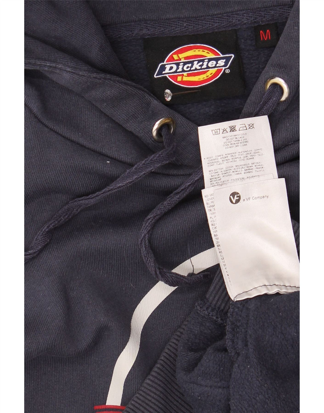 Dickies Felpa con cappuccio grafica da uomo in cotone medio blu navy