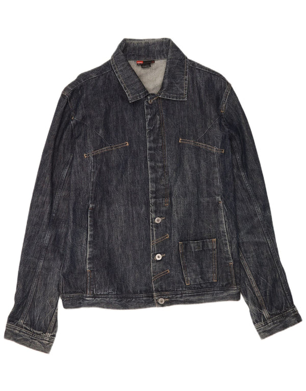 Giacca di jeans da uomo Diesel UK 42 XL Cotone blu navy