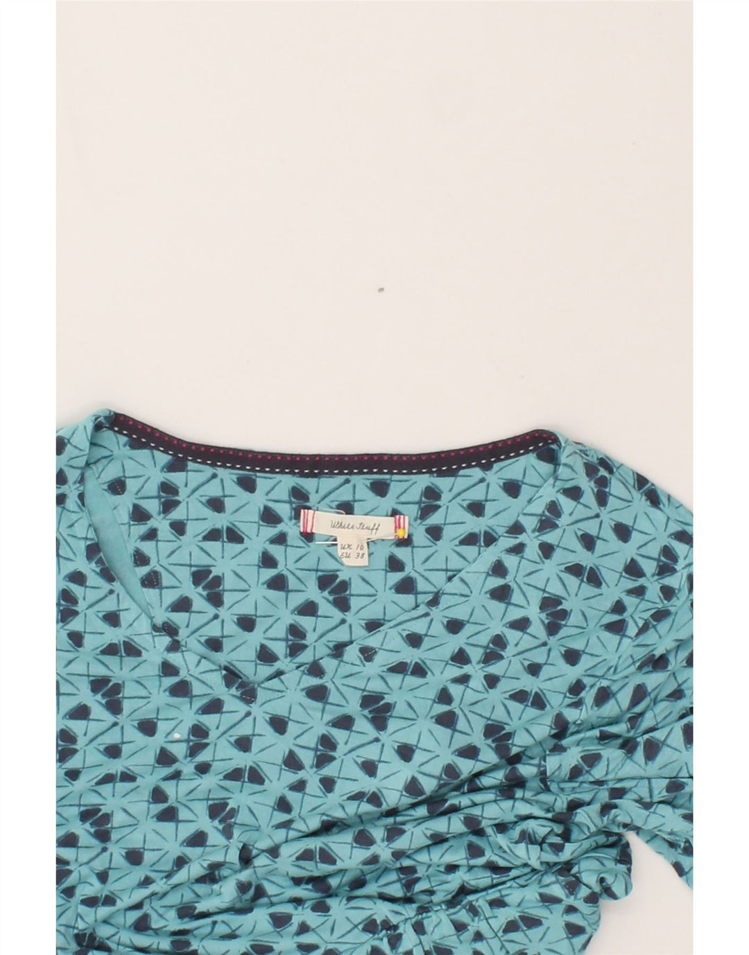 WHITE STUFF Womens Abstract Pattern Maxi Dress UK 10 Small Blue Modal Vintage White Stuff and Second-Hand White Stuff from Messina Hembry 