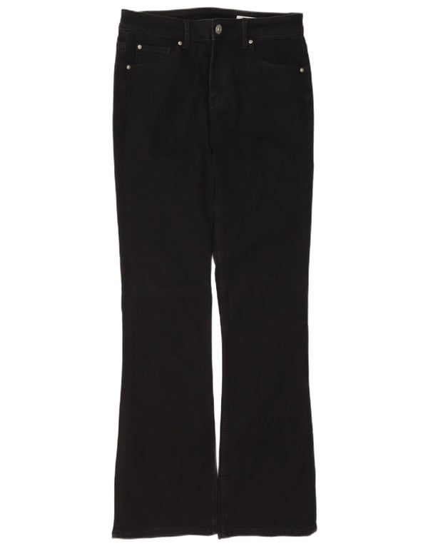 Marks & Spencer Donna The Eva Bootcut Jeans UK 12 Medio W32 L32 Nero