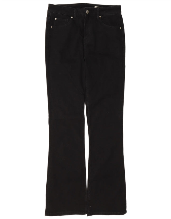Marks & Spencer Donna The Eva Bootcut Jeans UK 12 Medio W32 L32 Nero