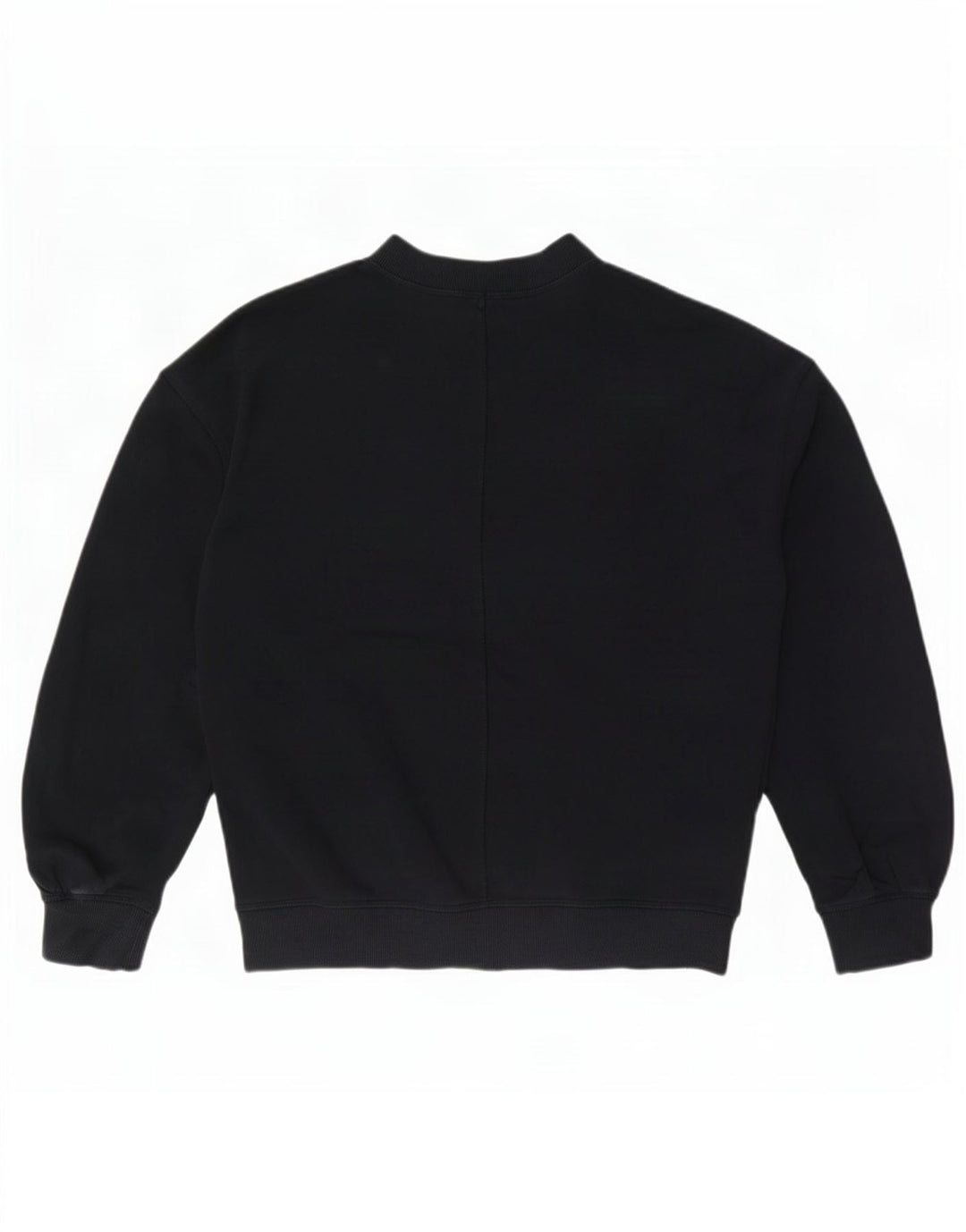 Felpa oversize da donna Cos, maglione UK 10, piccolo cotone nero