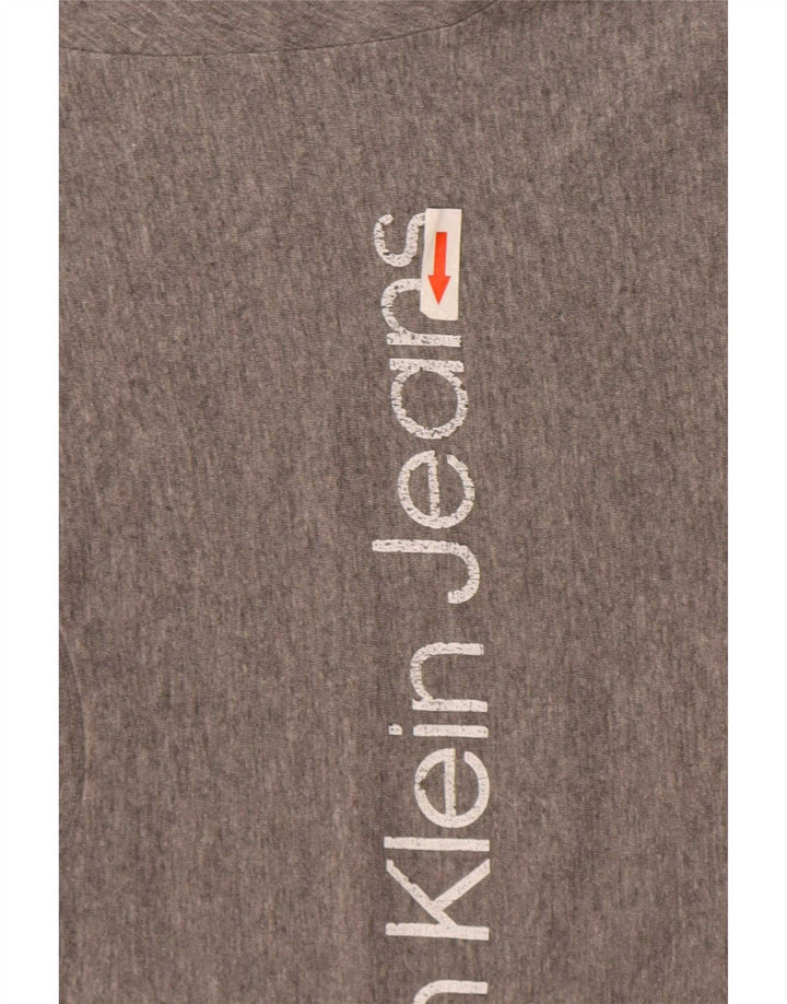 Maglietta grafica da uomo Calvin Klein Jeans Top Grigio medio