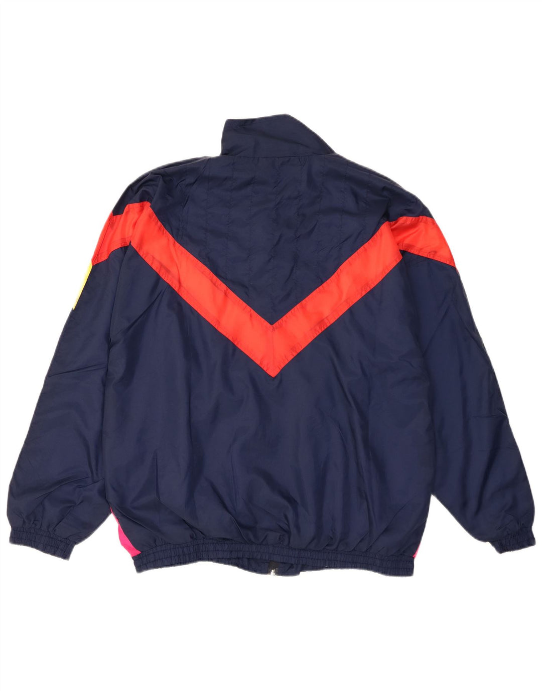 Giacca da ginnastica da uomo L'Equipe XL in poliammide color block blu navy