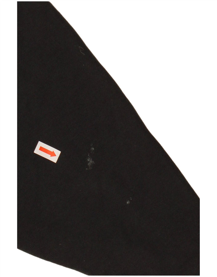 Maglione con cappuccio oversize grafico da donna ADIDAS UK 12 cotone nero medio