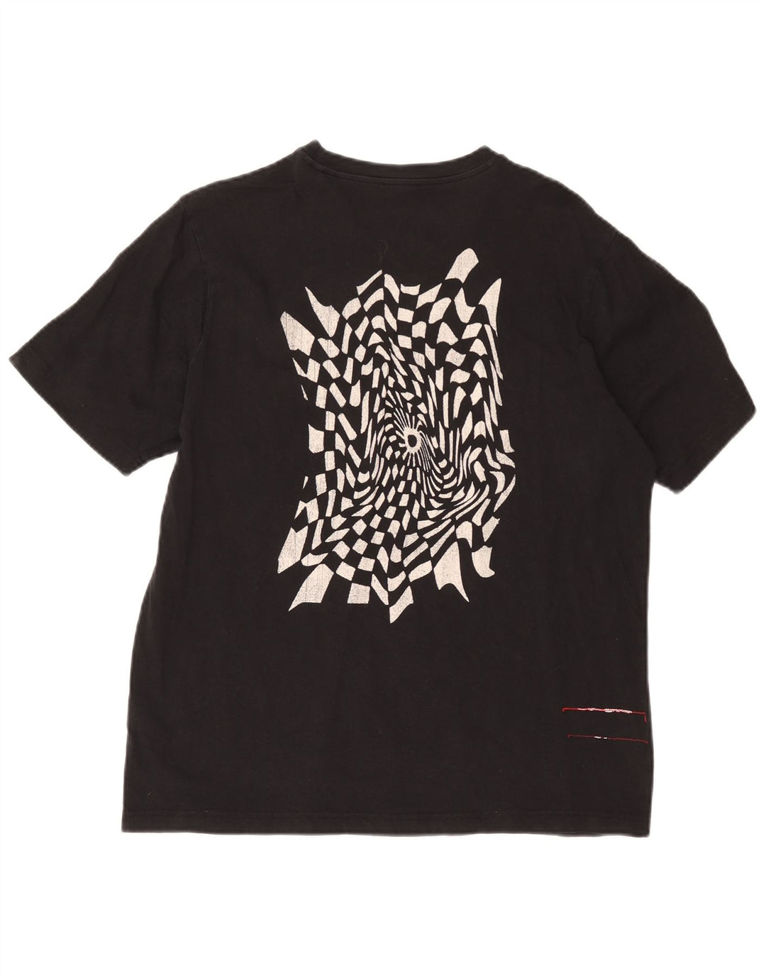 T-shirt grafica da uomo Diesel Top grande in cotone nero