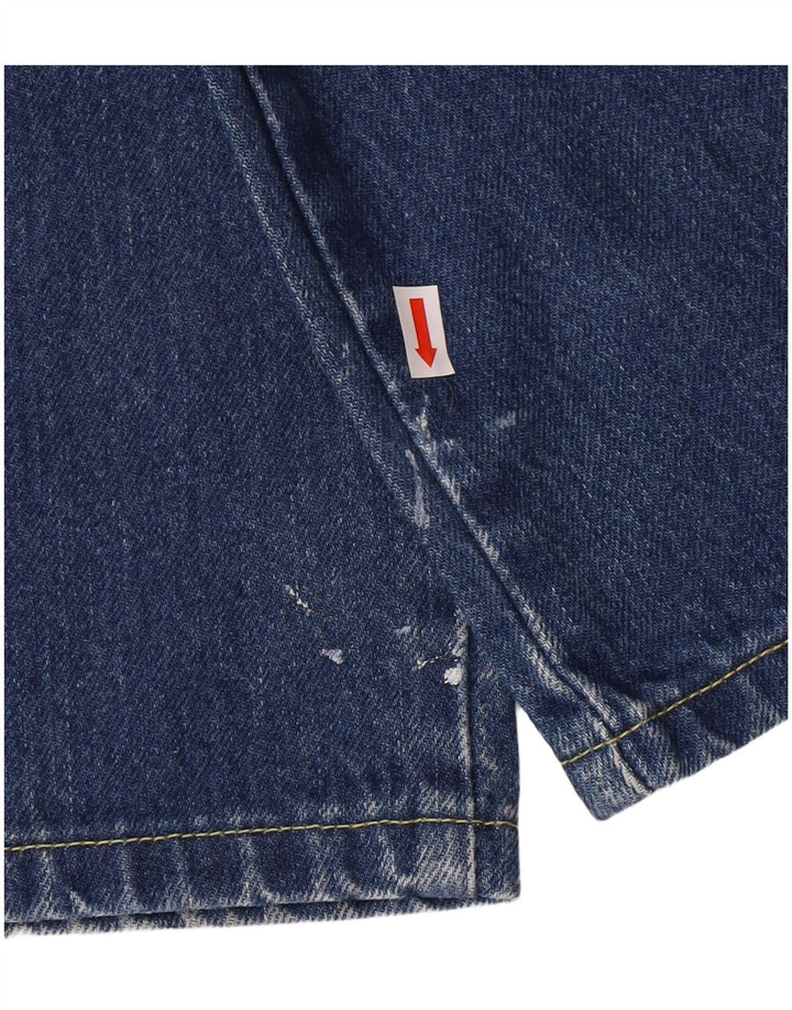 Jeans dritti da uomo WRANGLER W30 L30 cotone blu navy