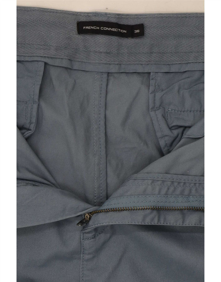 Pantaloni cropped slim fit da uomo French Connection W36 L25 Blu