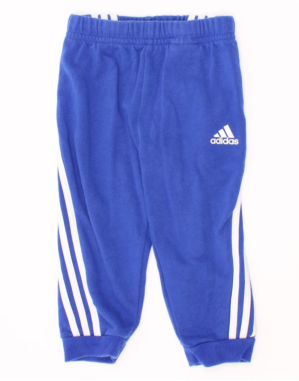 Pantaloni da tuta da jogging Adidas da bambino 9-12 mesi in cotone blu