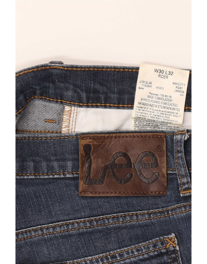 Jeans slim da uomo Lee Rider W30 L32 in cotone blu navy