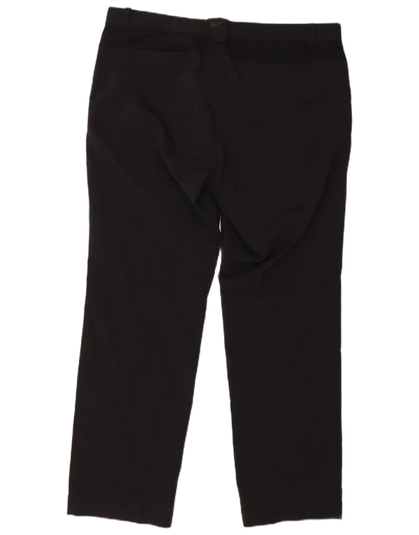 Pantaloni chino dritti Nike da uomo Dri Fit W38 L30 poliestere nero