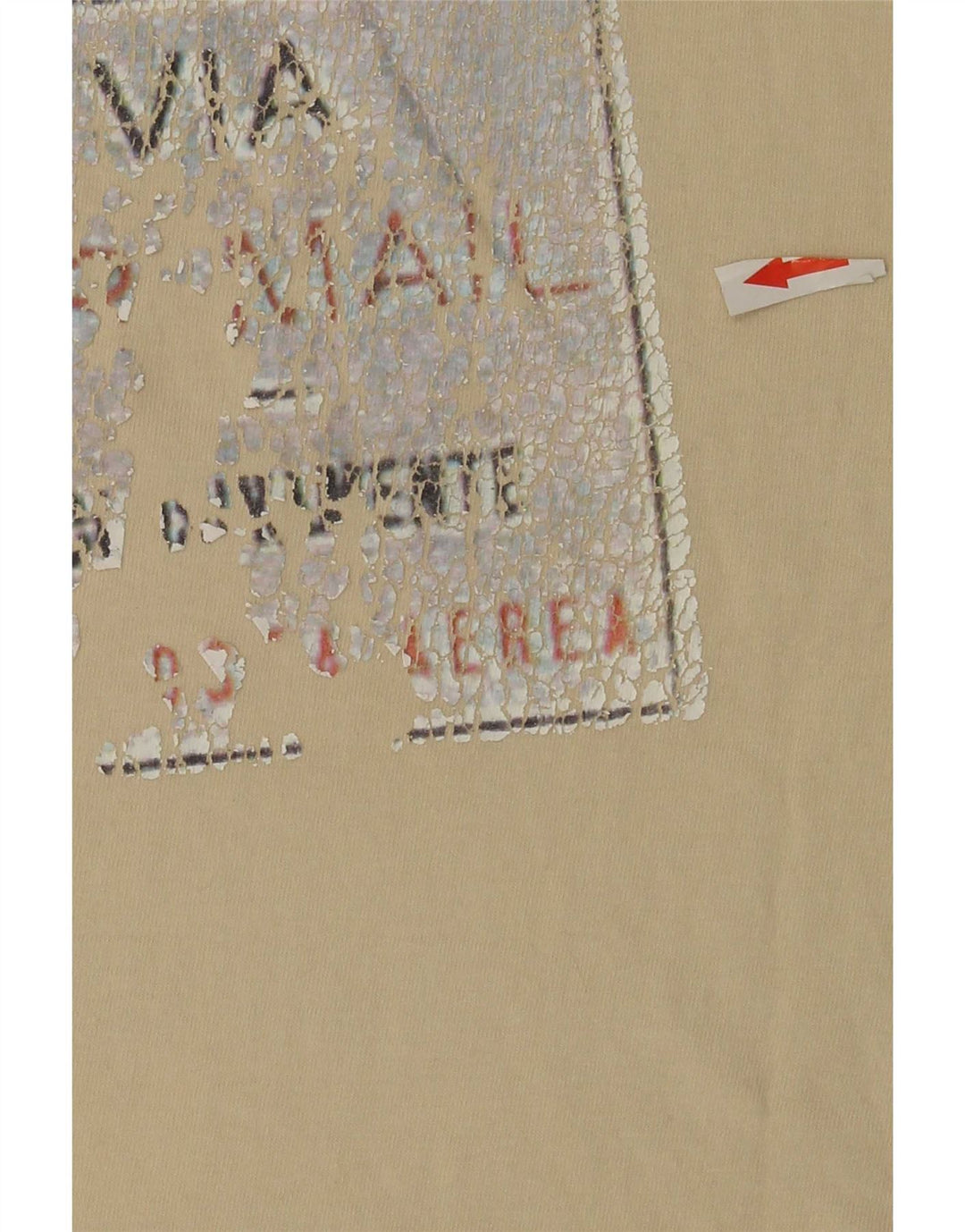 ELLESSE T-shirt grafica da uomo Top beige medio color block