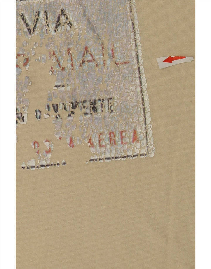 ELLESSE T-shirt grafica da uomo Top beige medio color block