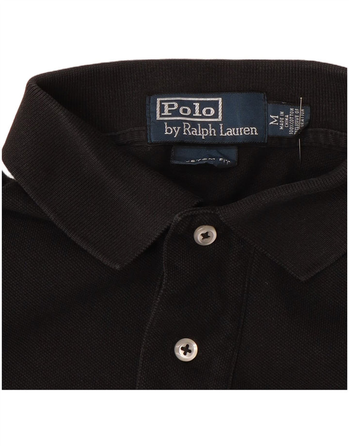 Polo Ralph Lauren da uomo su misura Polo in cotone nero medio